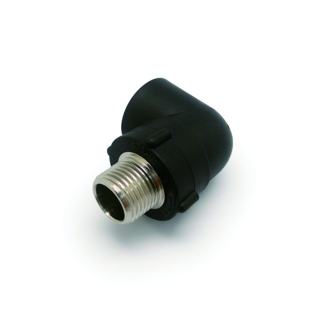 PE hot melting socket/External thread 90°elbow